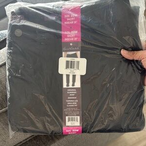 Gloria Vanderbilt Black Amanda Jeans Size 22W Short